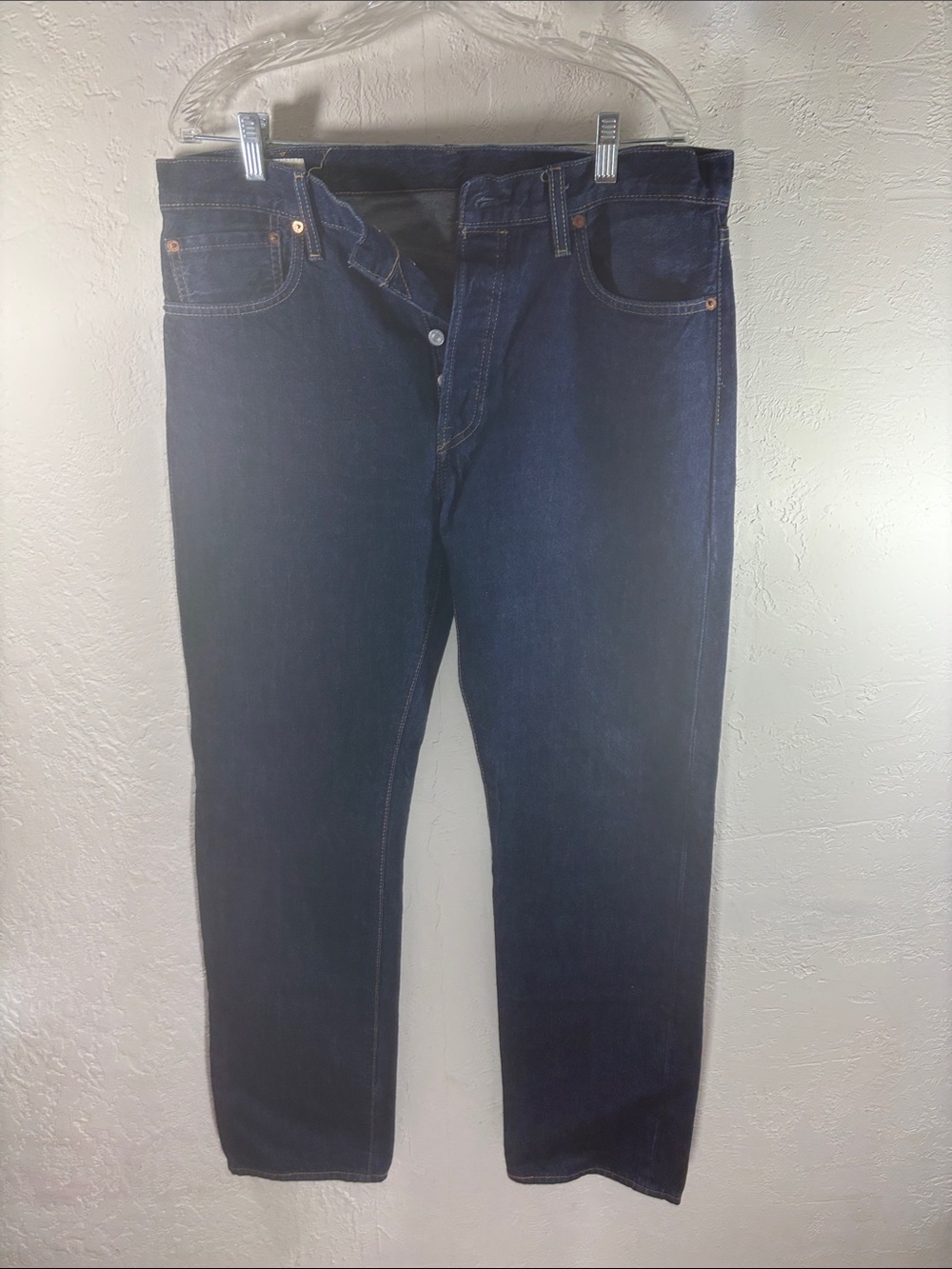Levi's Men's Straight Jeans in Dark Indigo Denim